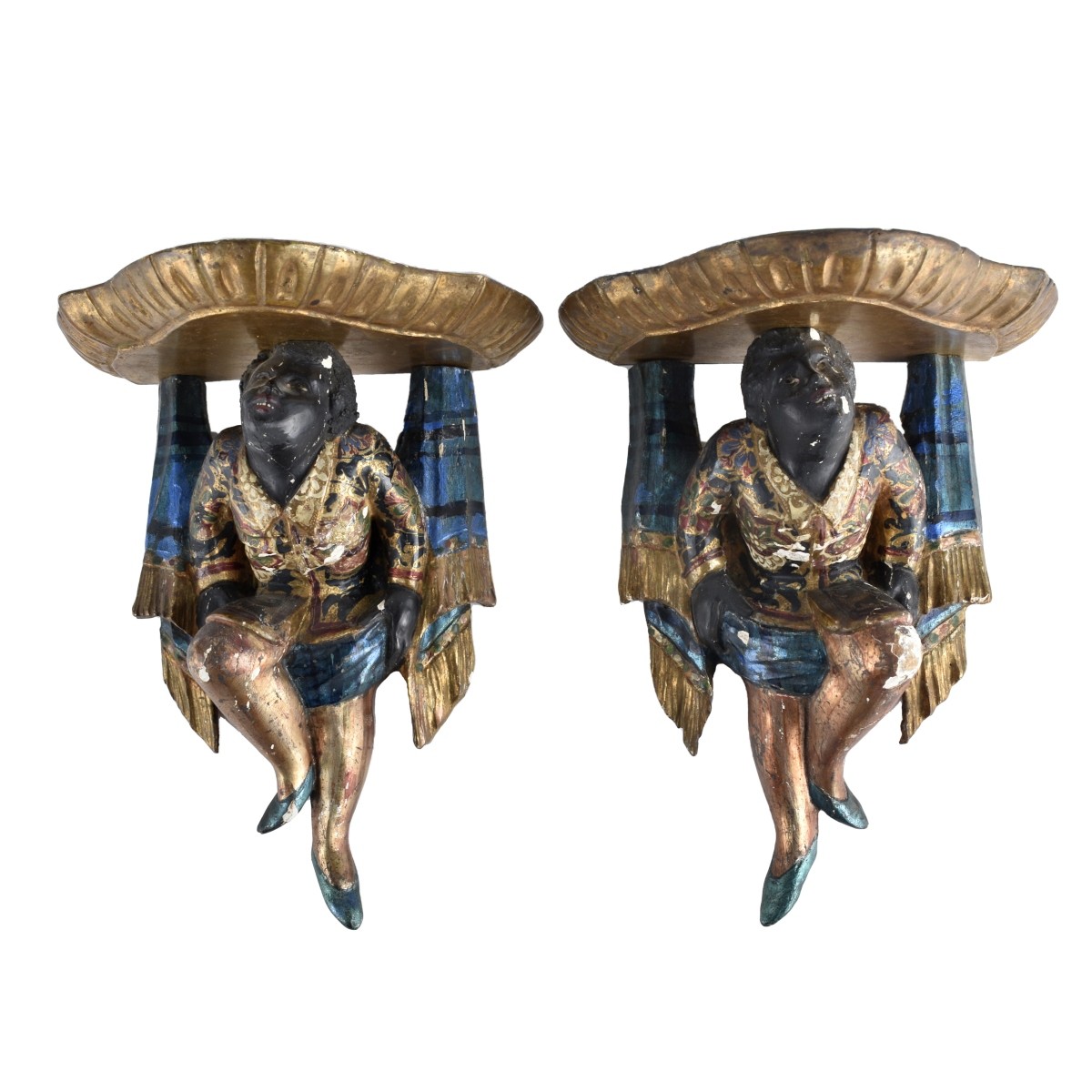 Venetian Blackamoor Wall Brackets