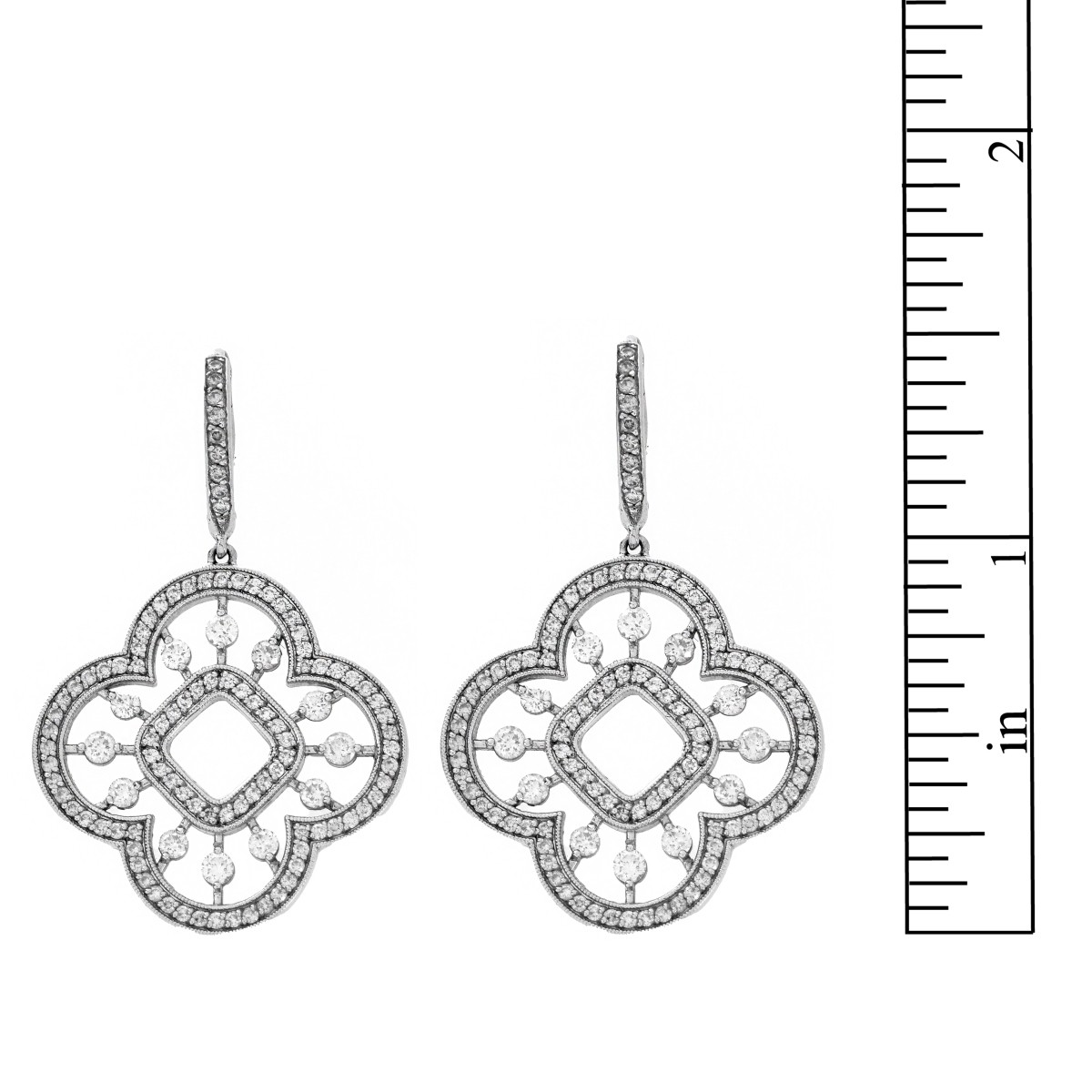 Diamond and 18K Earrings