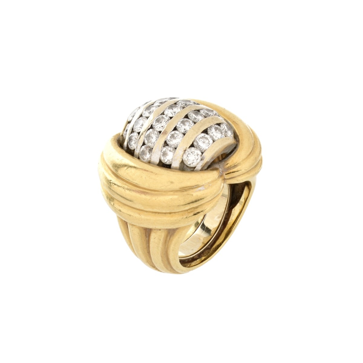 Diamond and 18K Ring