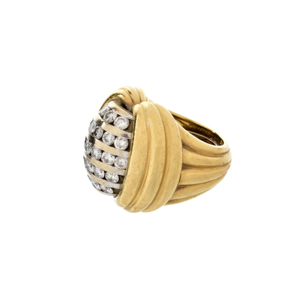 Diamond and 18K Ring