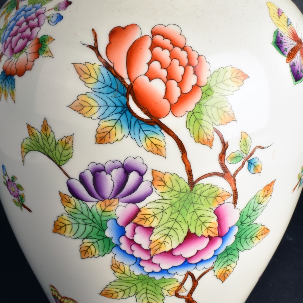 Large Herend Porcelain Vase