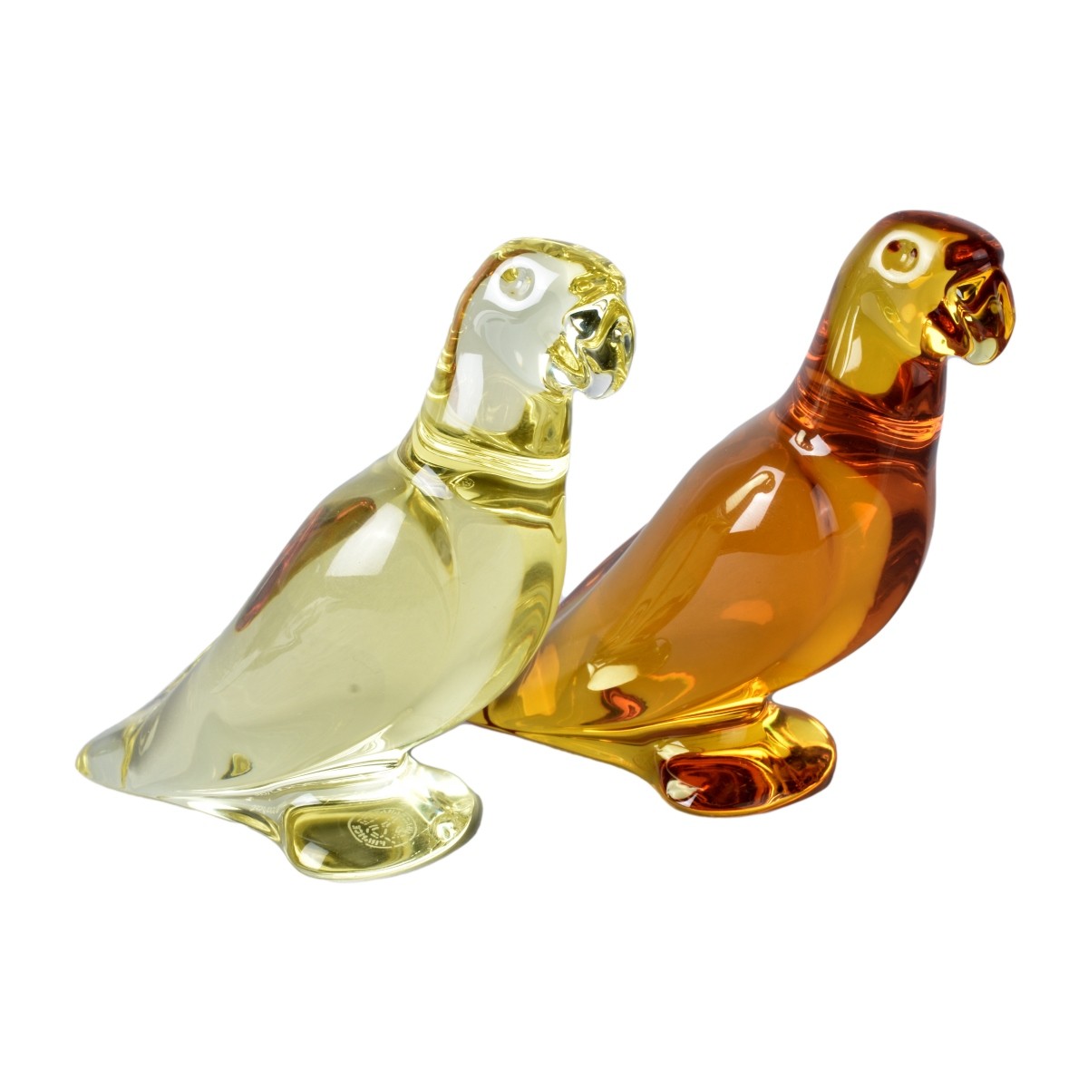 Two Baccarat Crystal Figurines