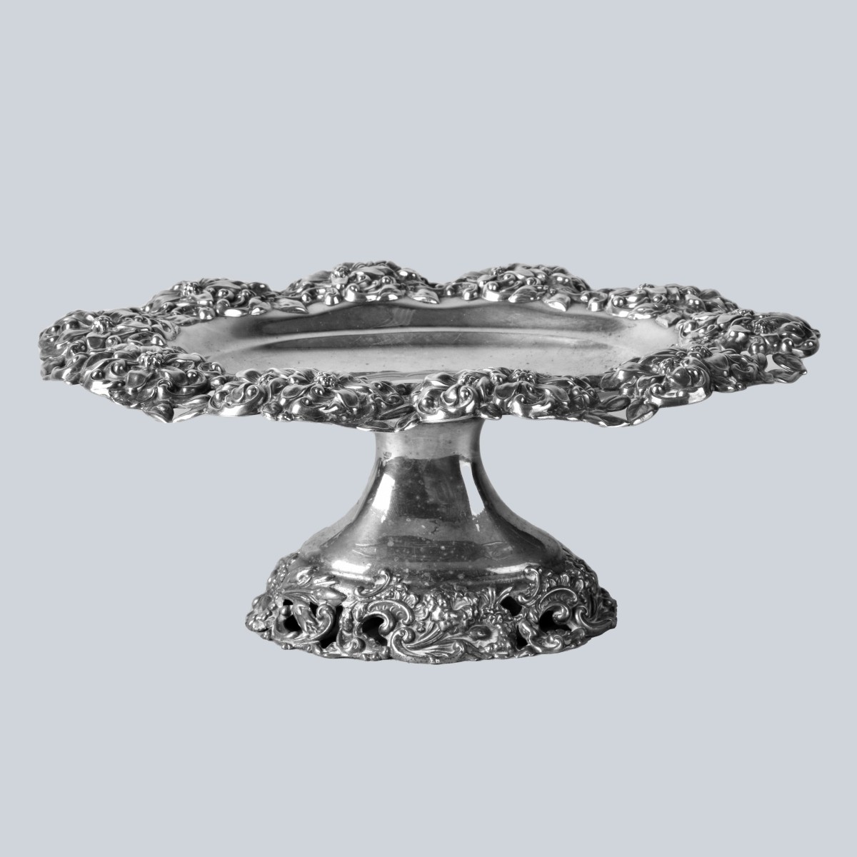 Mauser Sterling Pedestal Dish