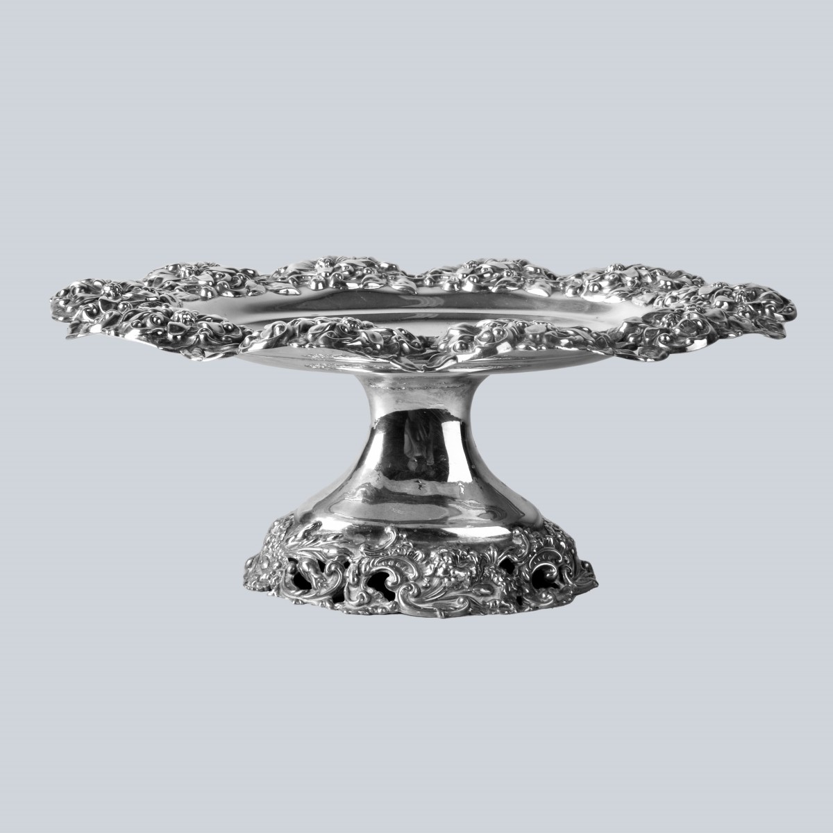 Mauser Sterling Pedestal Dish