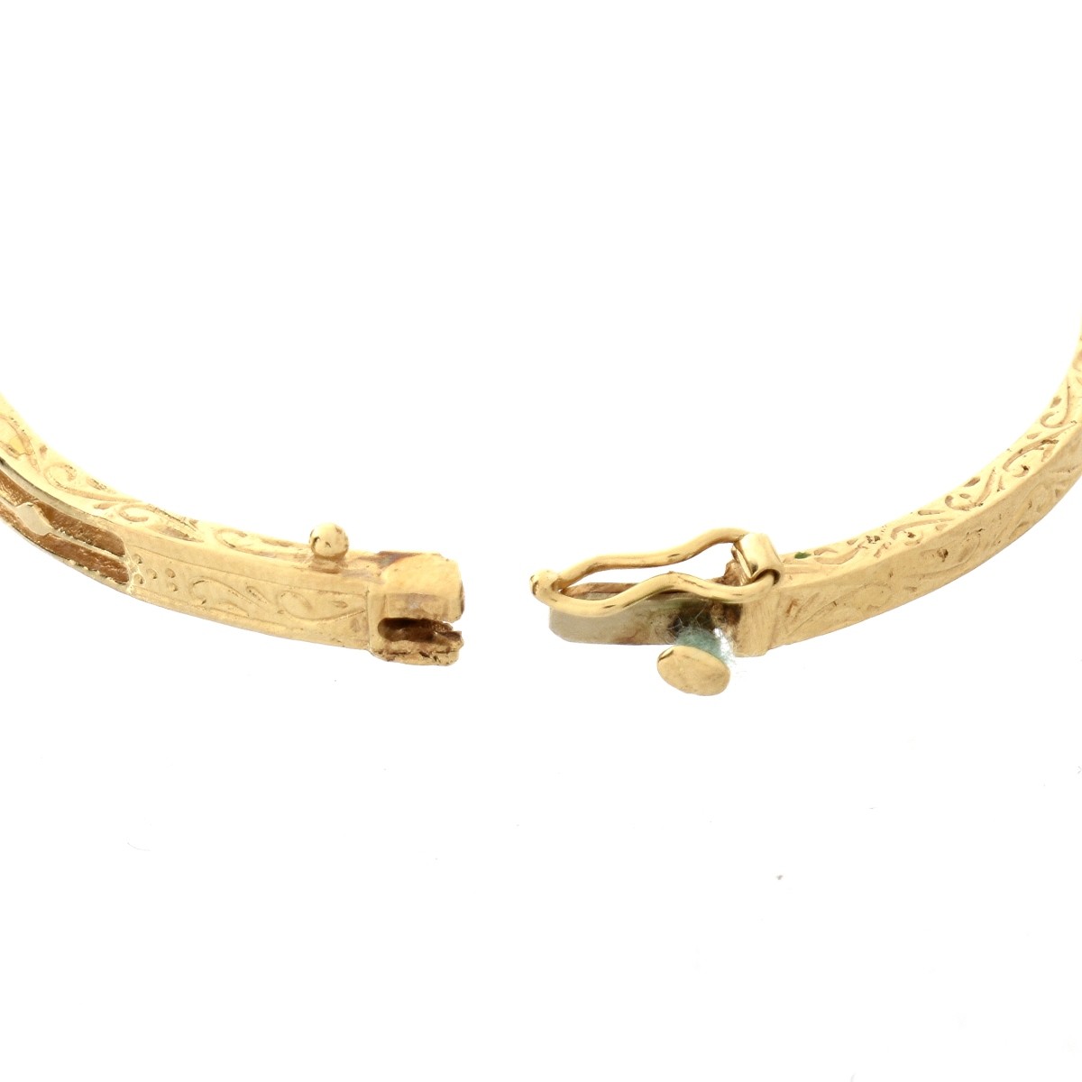 Opal and 14K Bangle