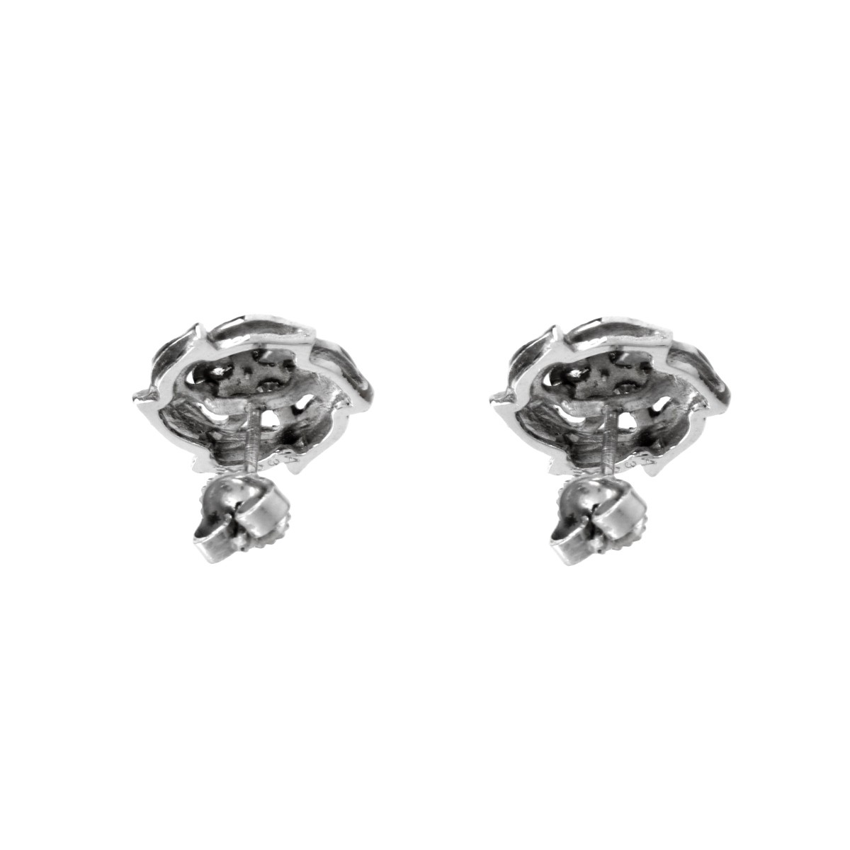 Diamond and 14K Ear Studs