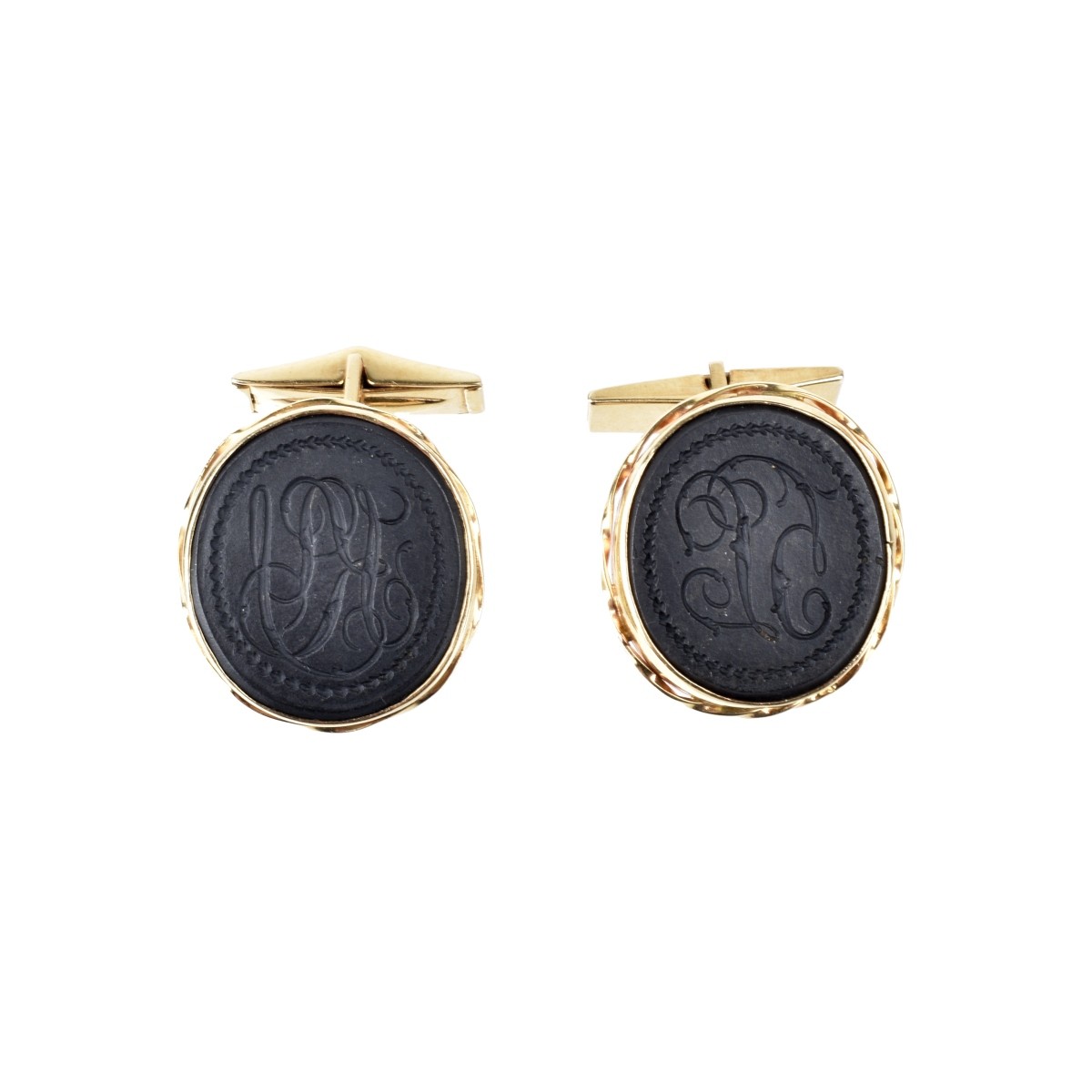 14K Intaglio Cufflinks