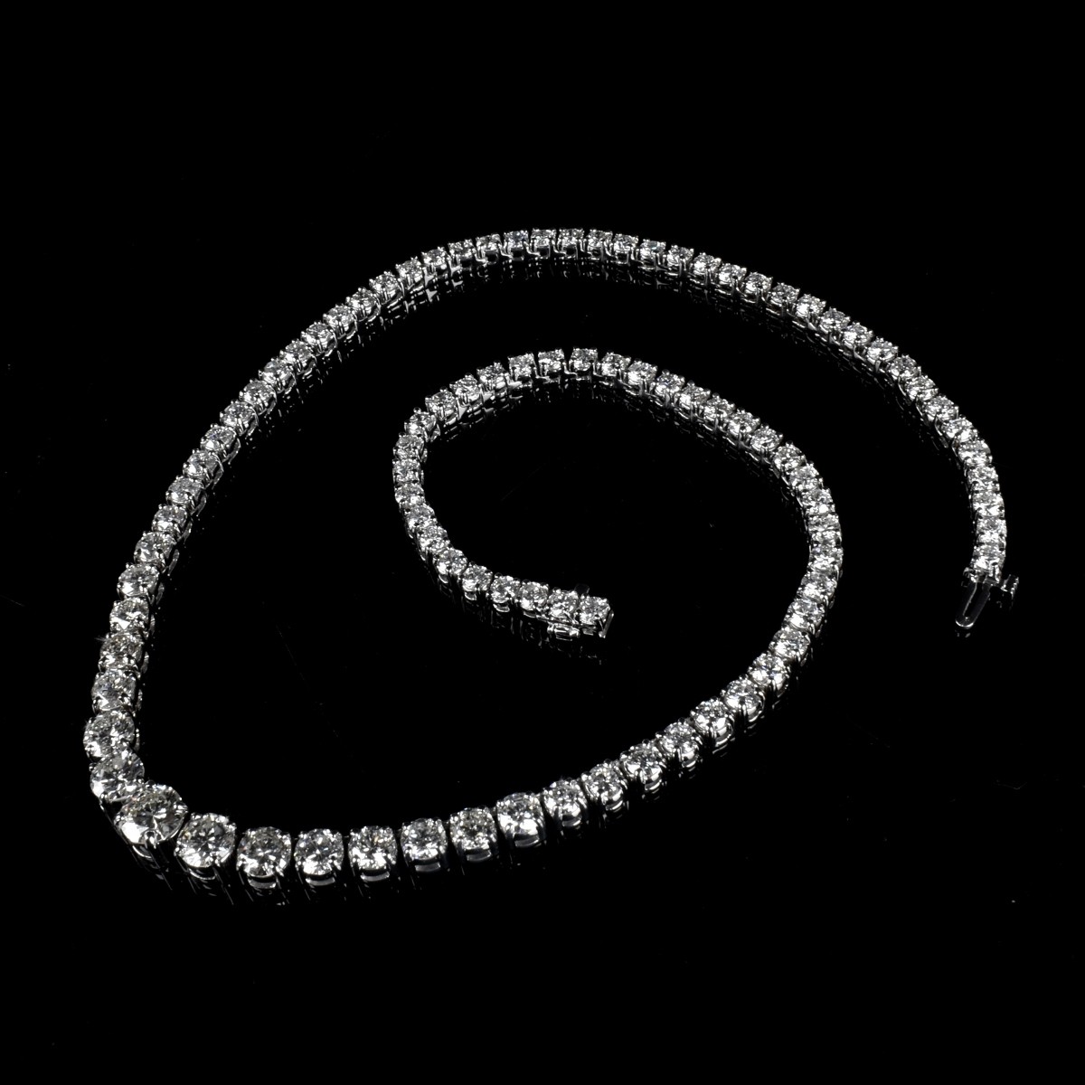 Diamond and 18K Riviera Necklace