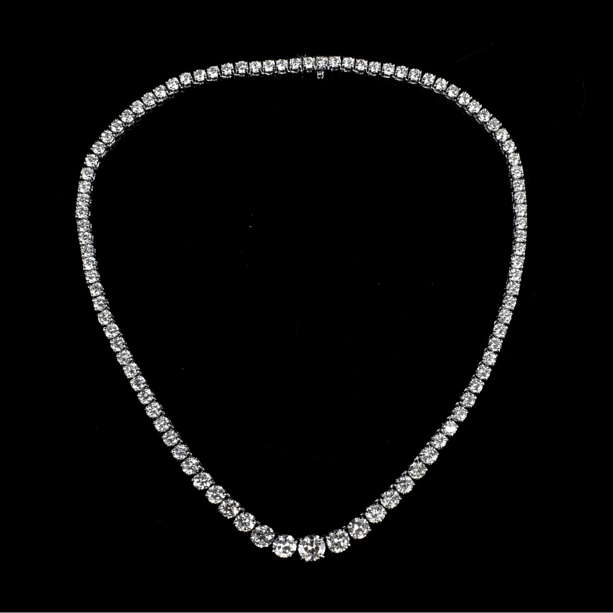 Diamond and 18K Riviera Necklace