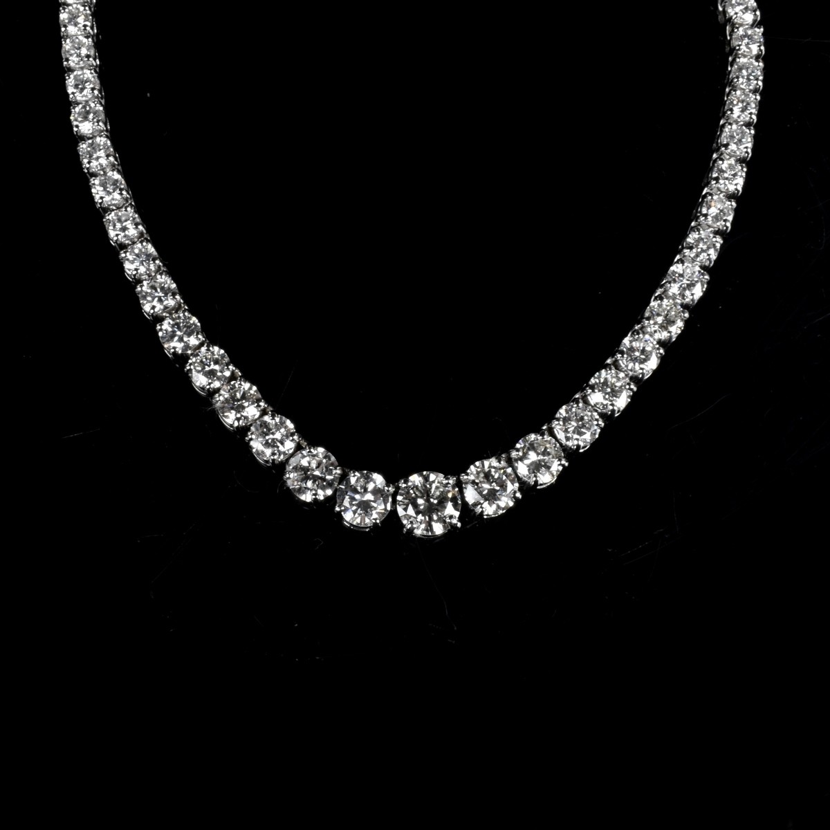 Diamond and 18K Riviera Necklace