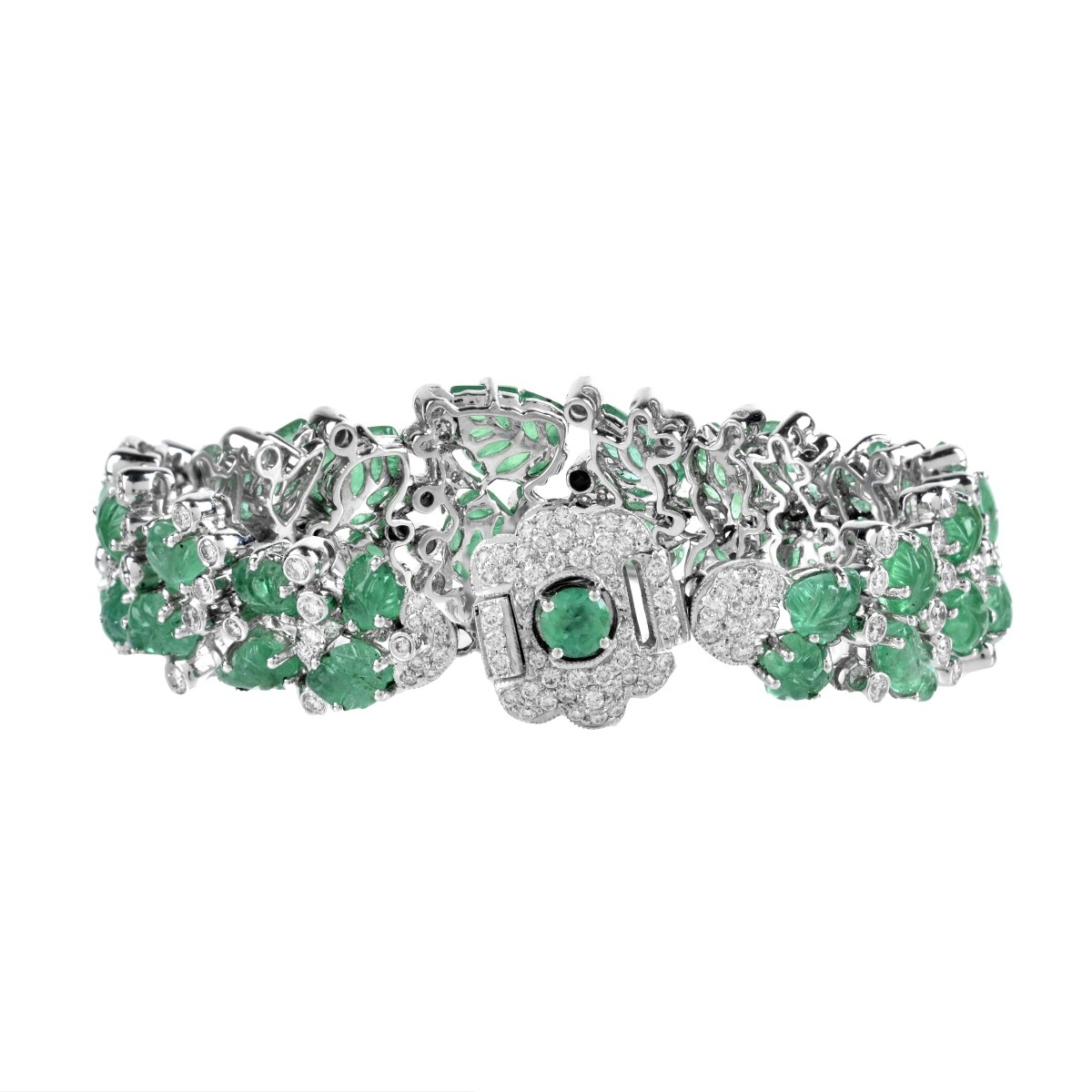 Emerald, Diamond and 18K Bracelet