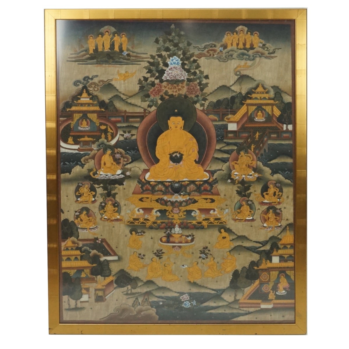 Chinese Thangka Painting on Silk