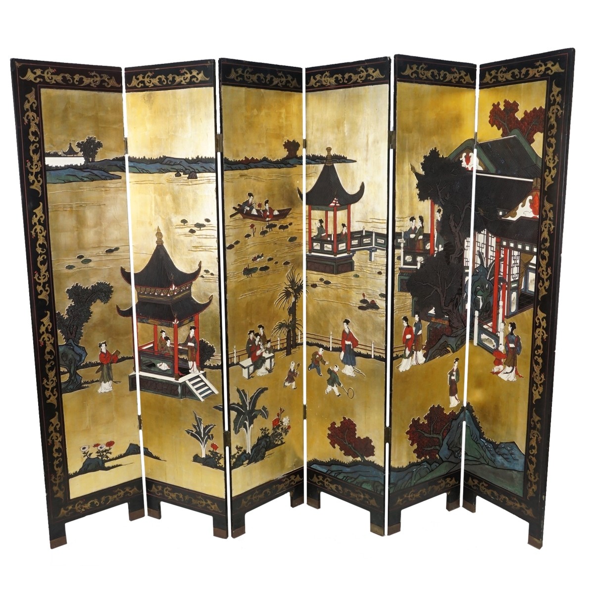 Chinese Six Panel Screen