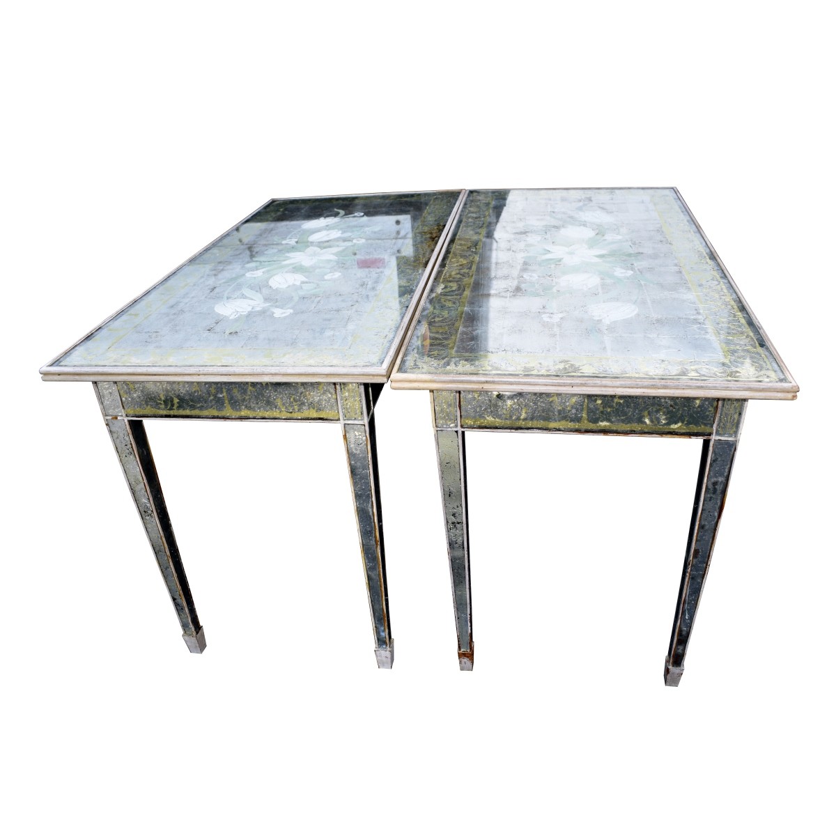 Pair of Italian Mirrored Console Tables