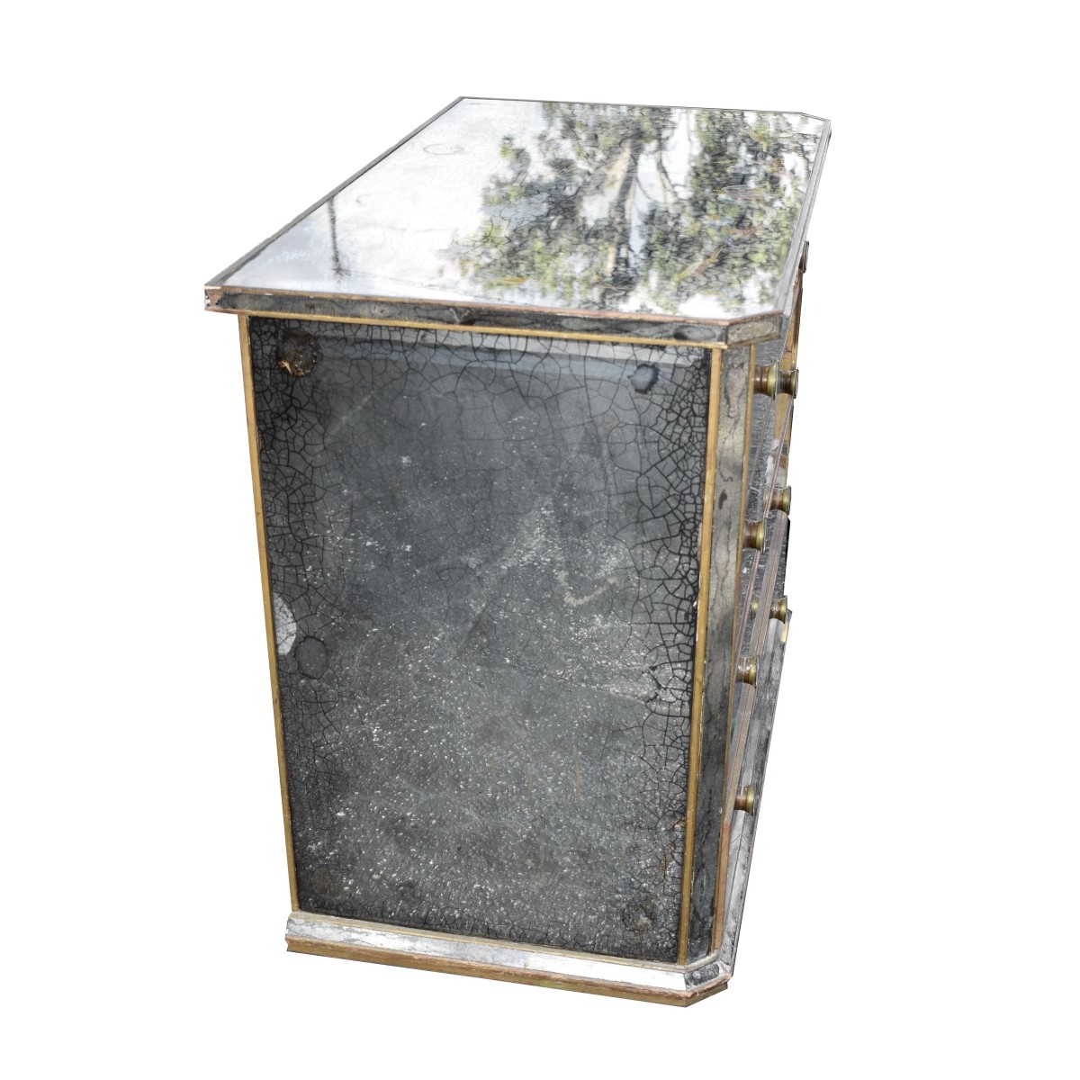 Pair of Italian Mirrored Night Stands