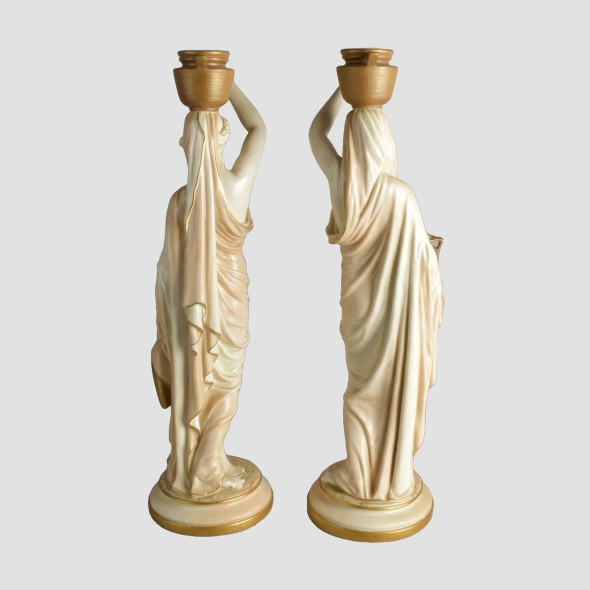 Pair of Royal Worcester Water Carriers