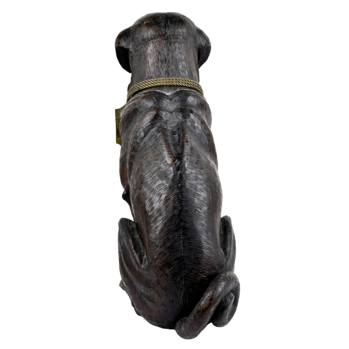 Antique Black Forest Bulldog w/ Clock