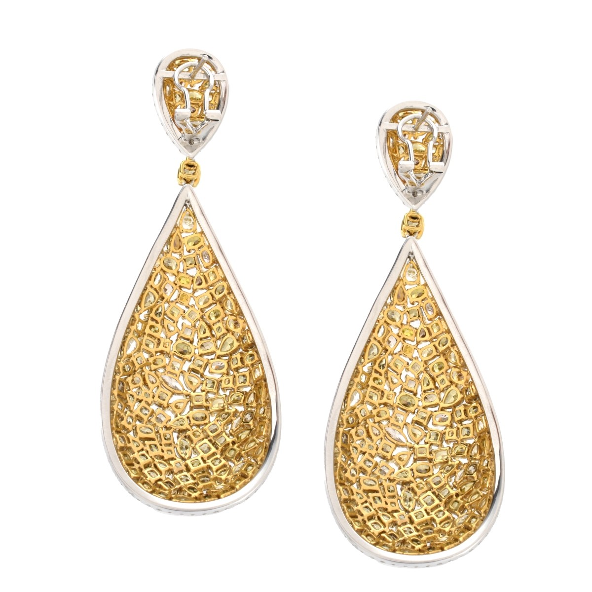 Diamond and 18K Earrings.