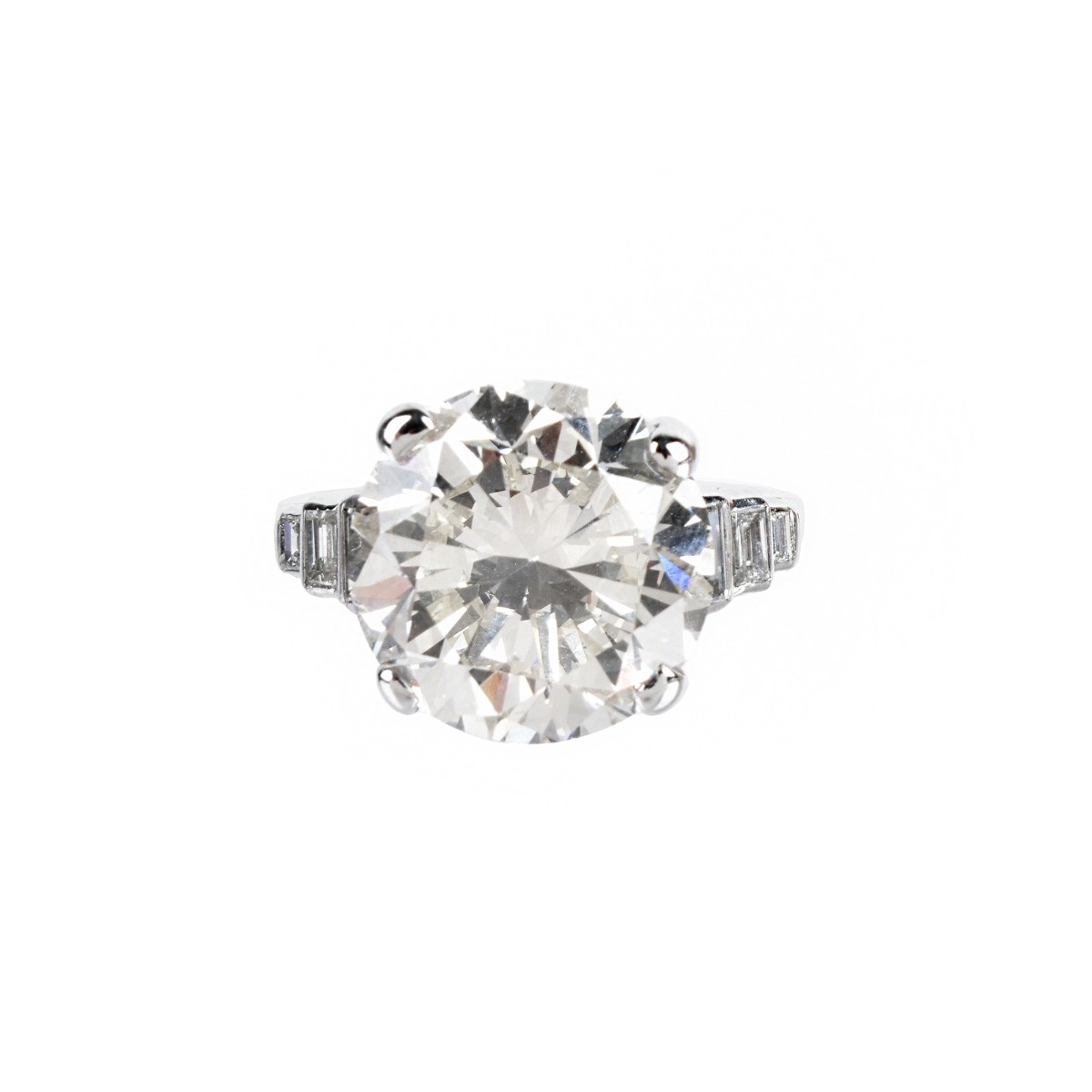 11.28ct Diamond and Platinum Ring