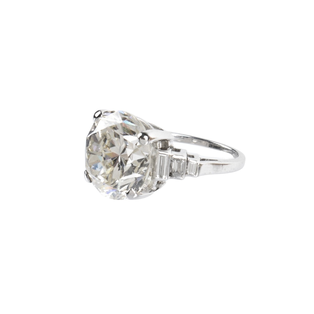 11.28ct Diamond and Platinum Ring