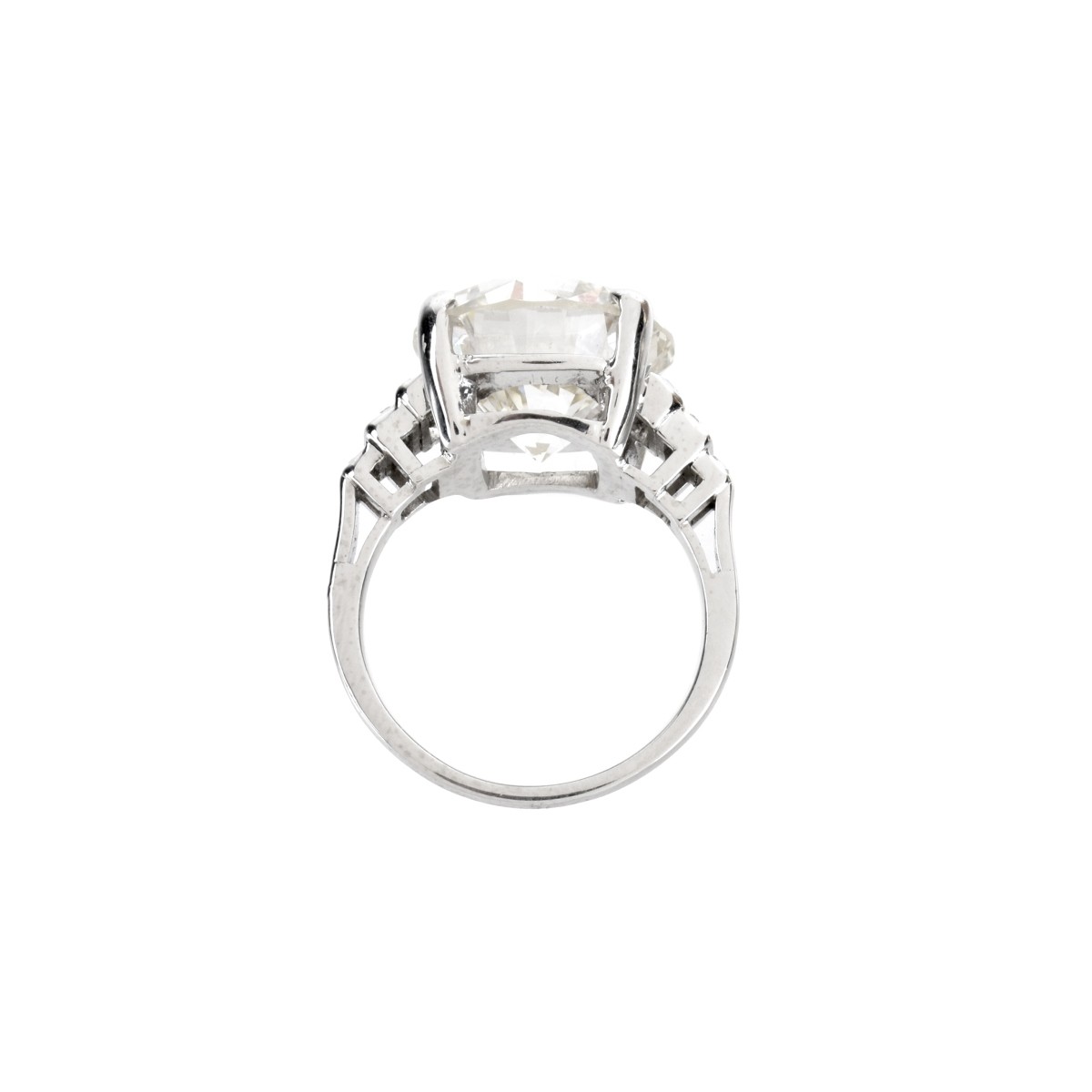 11.28ct Diamond and Platinum Ring