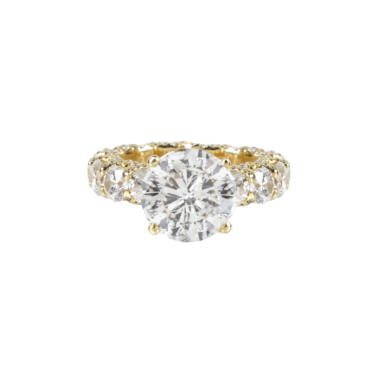 EGL 13.02ct Diamond and 14K Ring