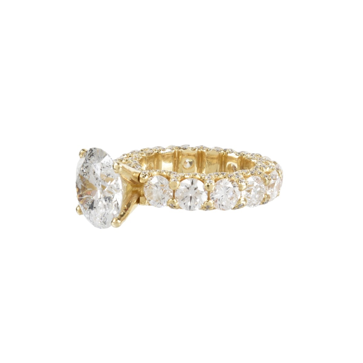 EGL 13.02ct Diamond and 14K Ring