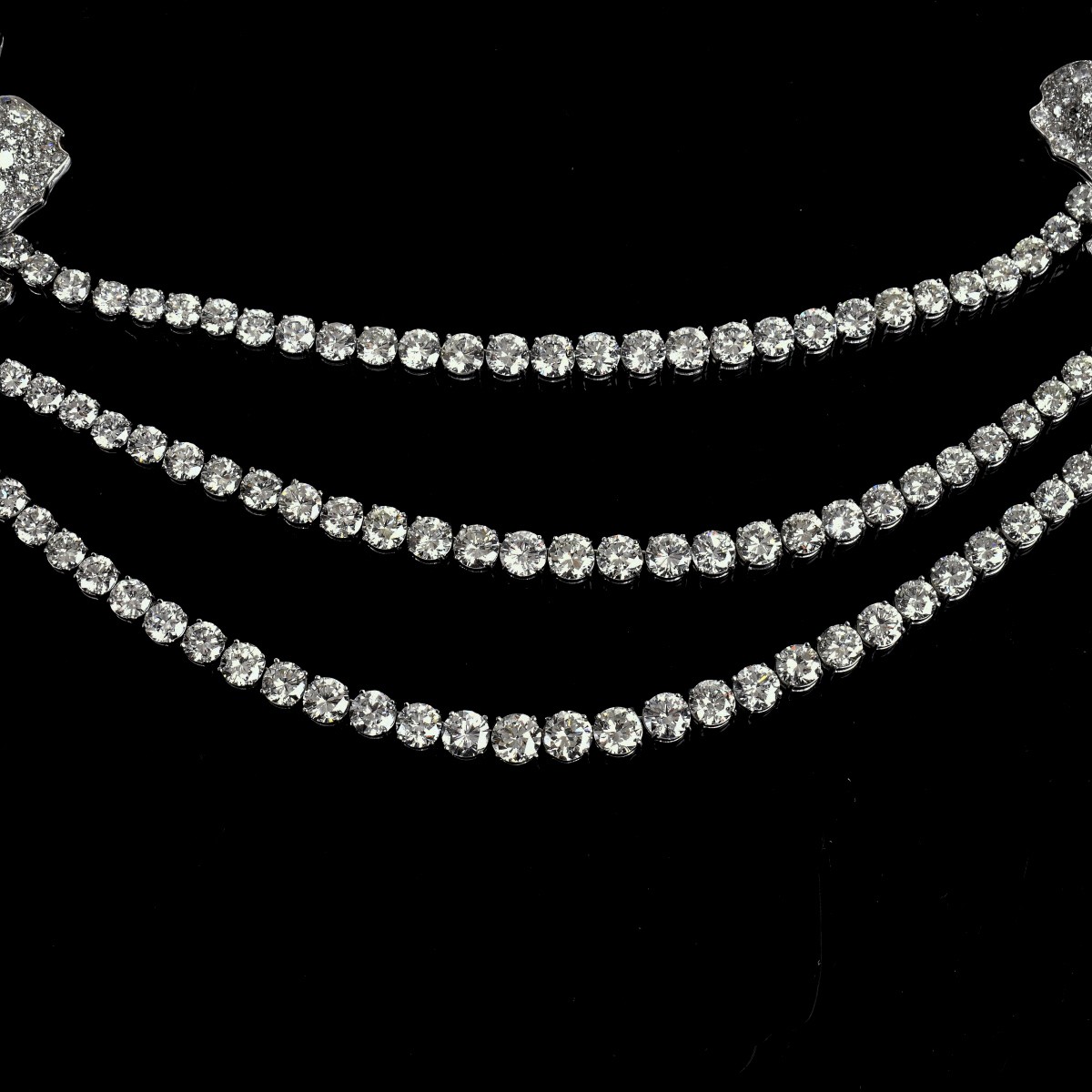 Diamond, Emerald, Platinum and 18K Necklace