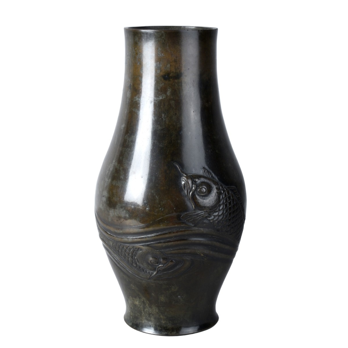 19/20th C. Japanese Bronze Vase