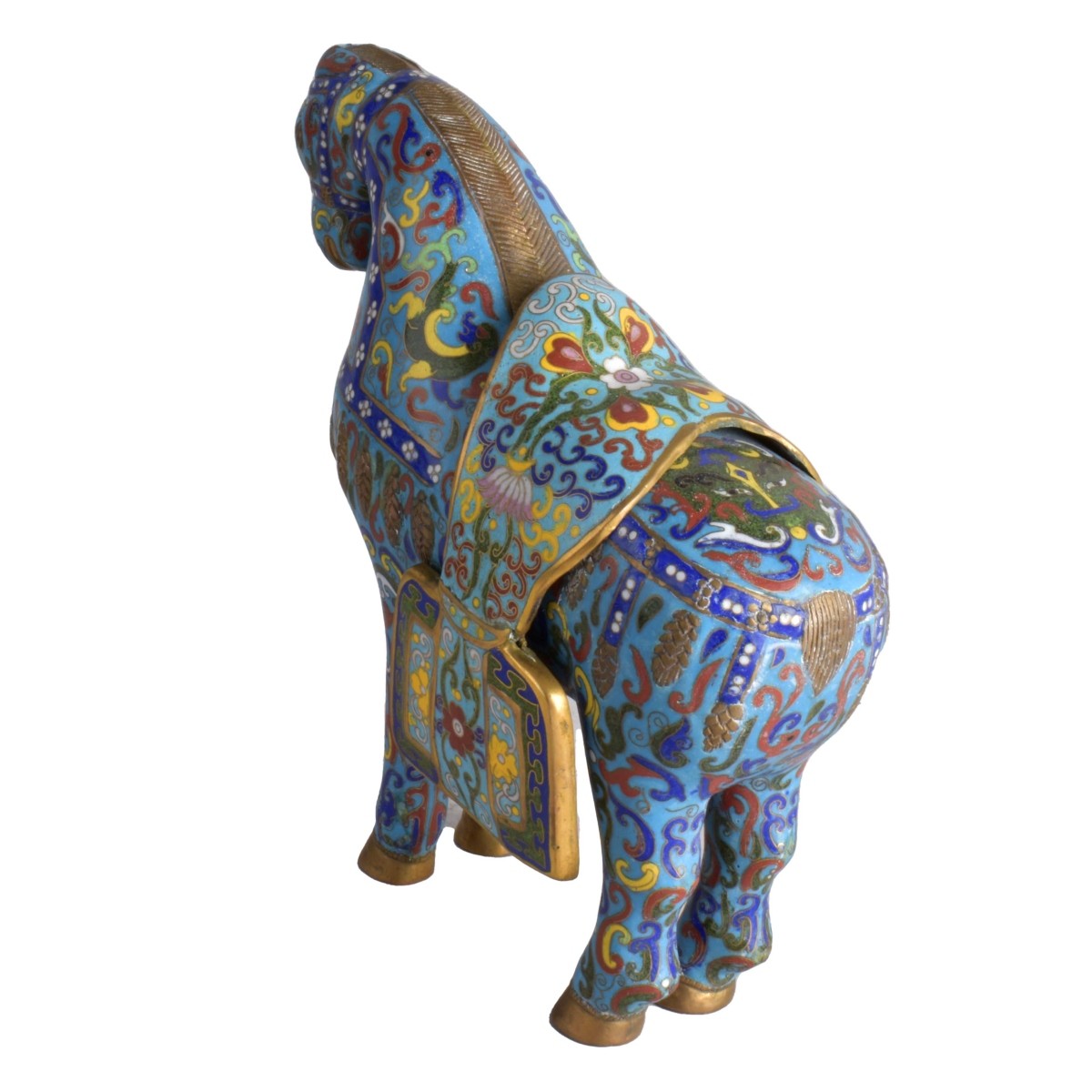 Chinese Cloisonne Horse Figurine