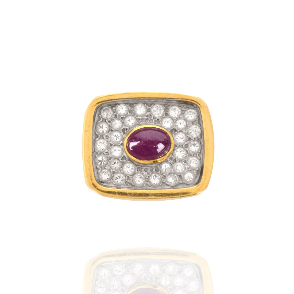 Ruby, Diamond and 18K Ring