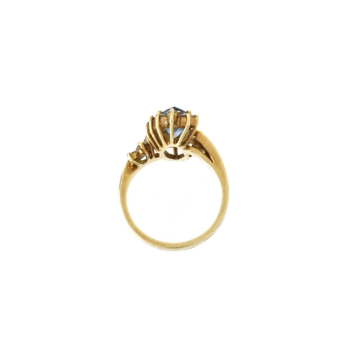 Topaz, Diamond and 14K Ring