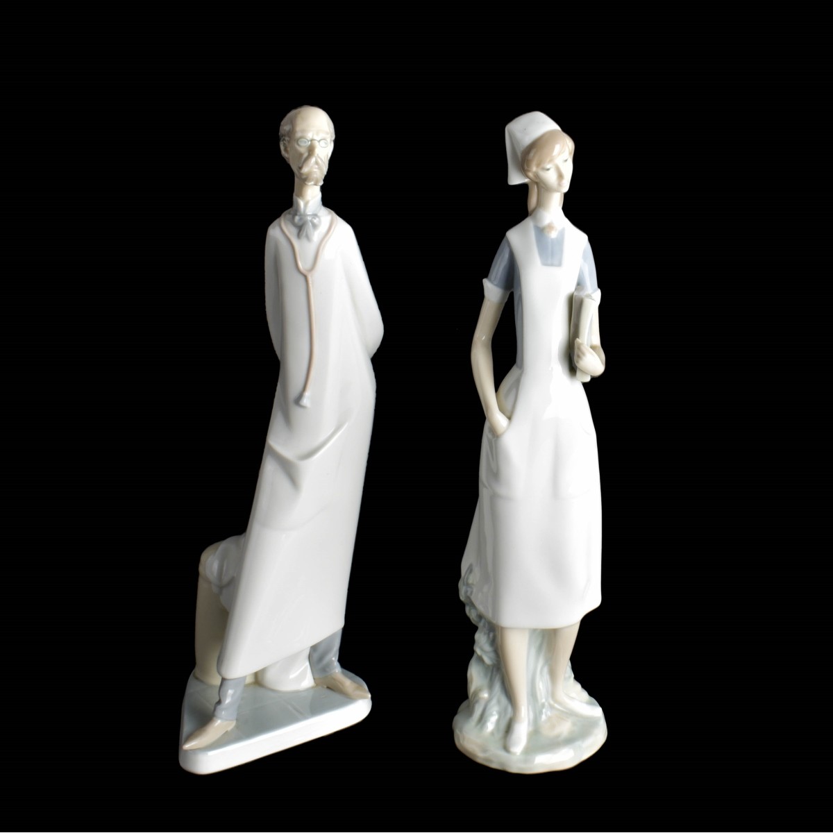 Pair of Large Lladro Figurines