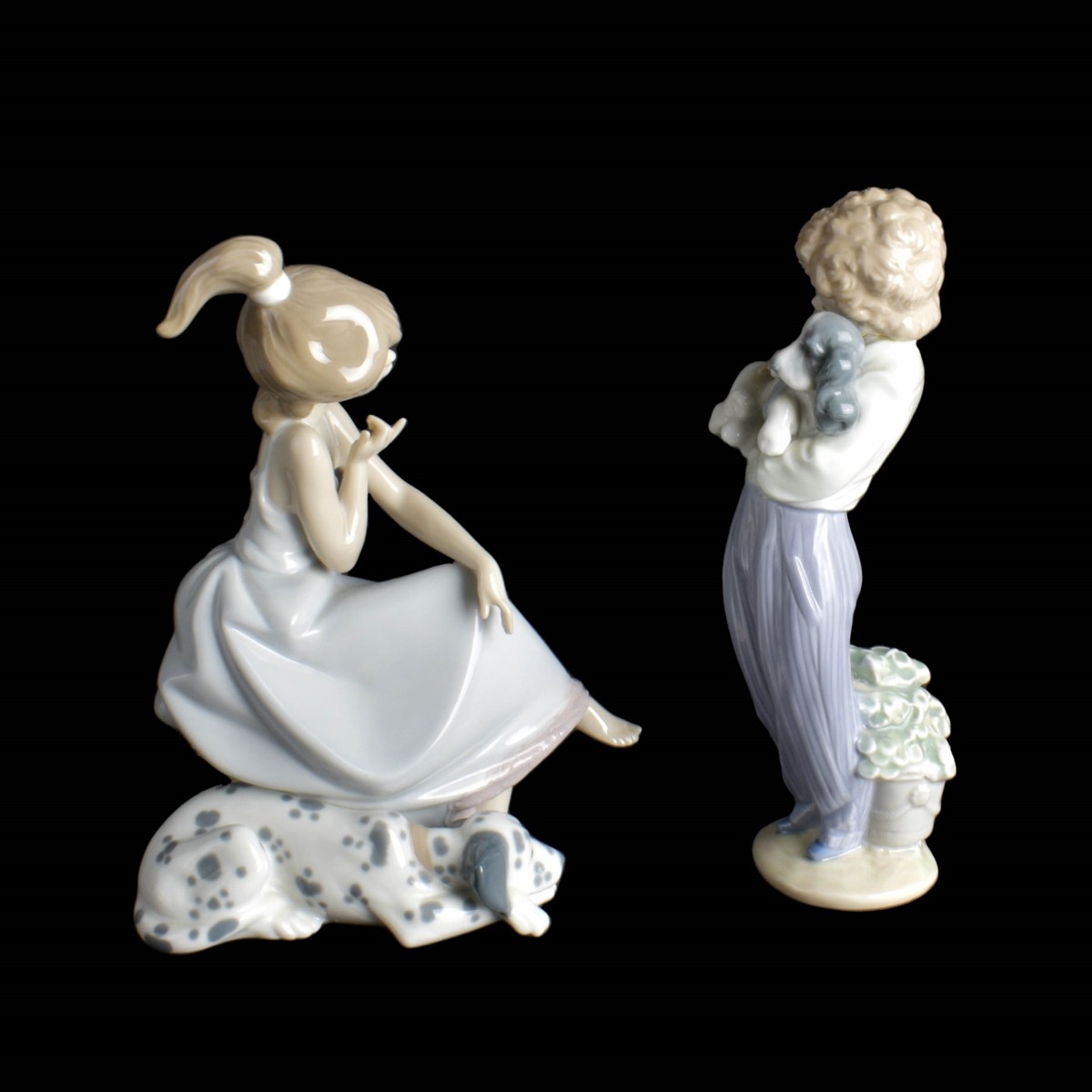 Lladro Glazed Porcelain Figurines