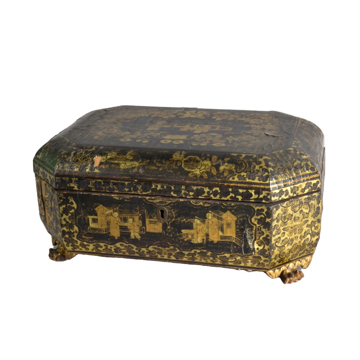 Antique Chinese Export Sewing Box