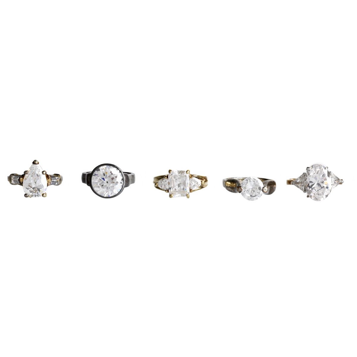 Five CZ Rings