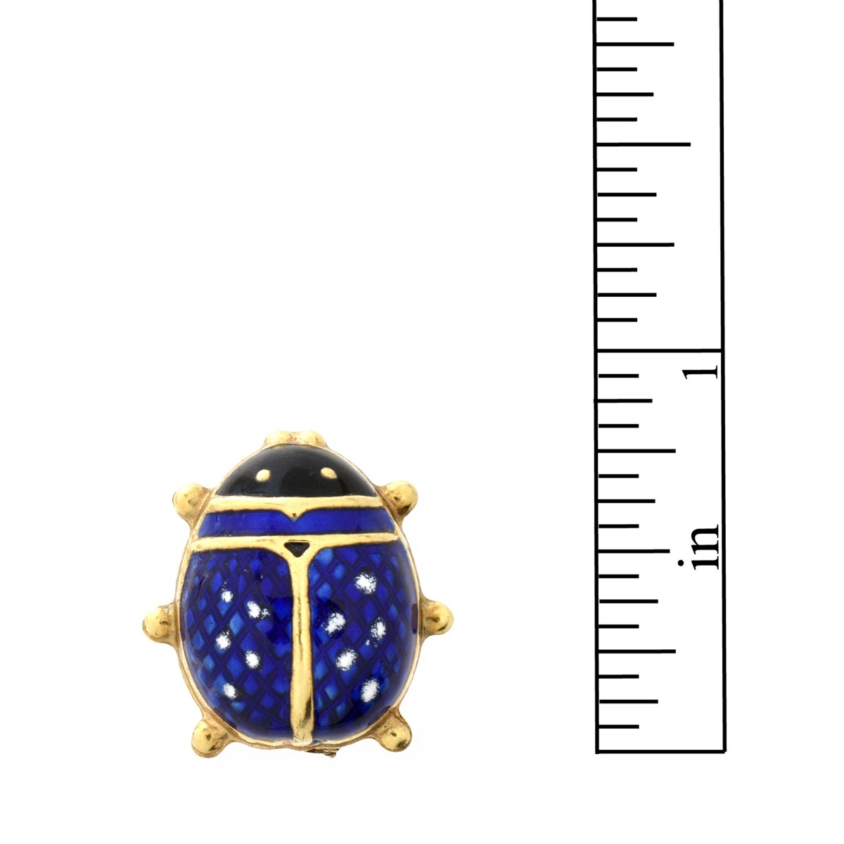 Enamel and 14K Pin