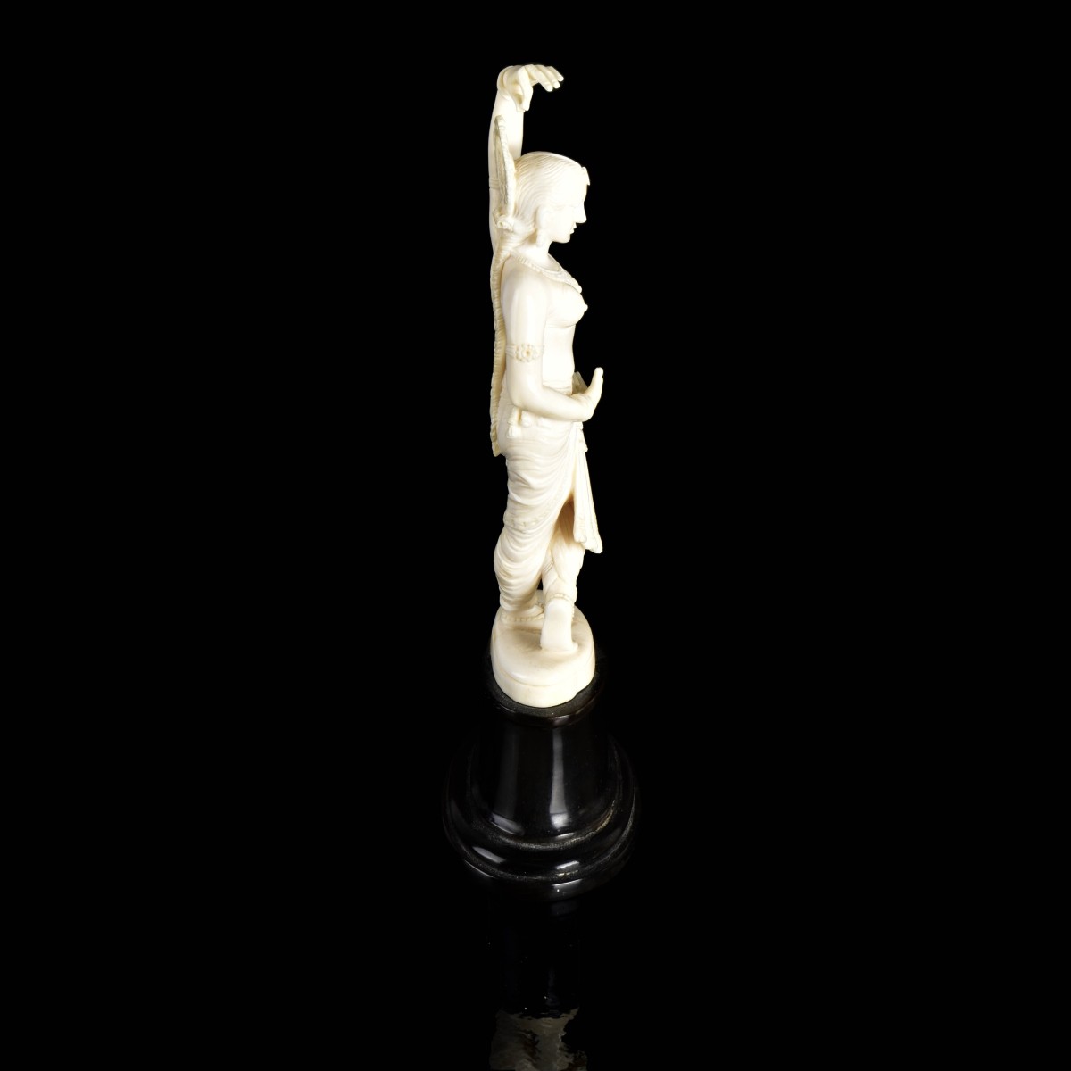 Antique Thai Carved Figural Dancer