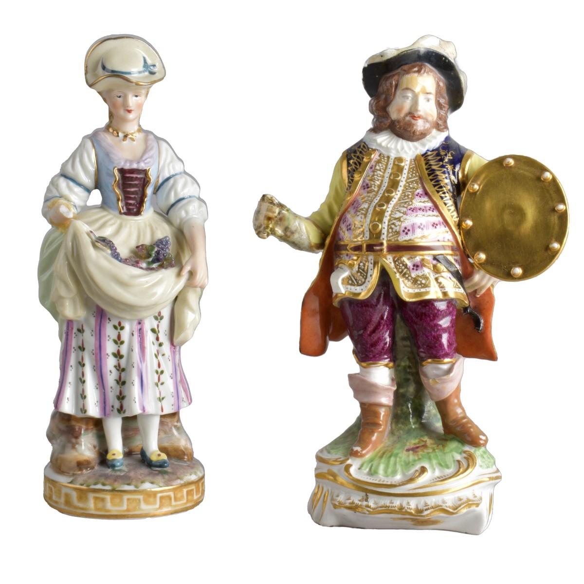 Grouping of Two Porcelain Figurines