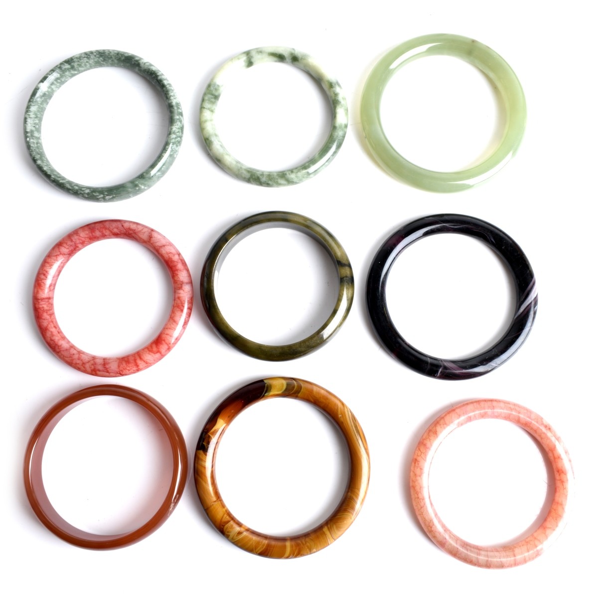 Hardstone / Glass Bangle Bracelets