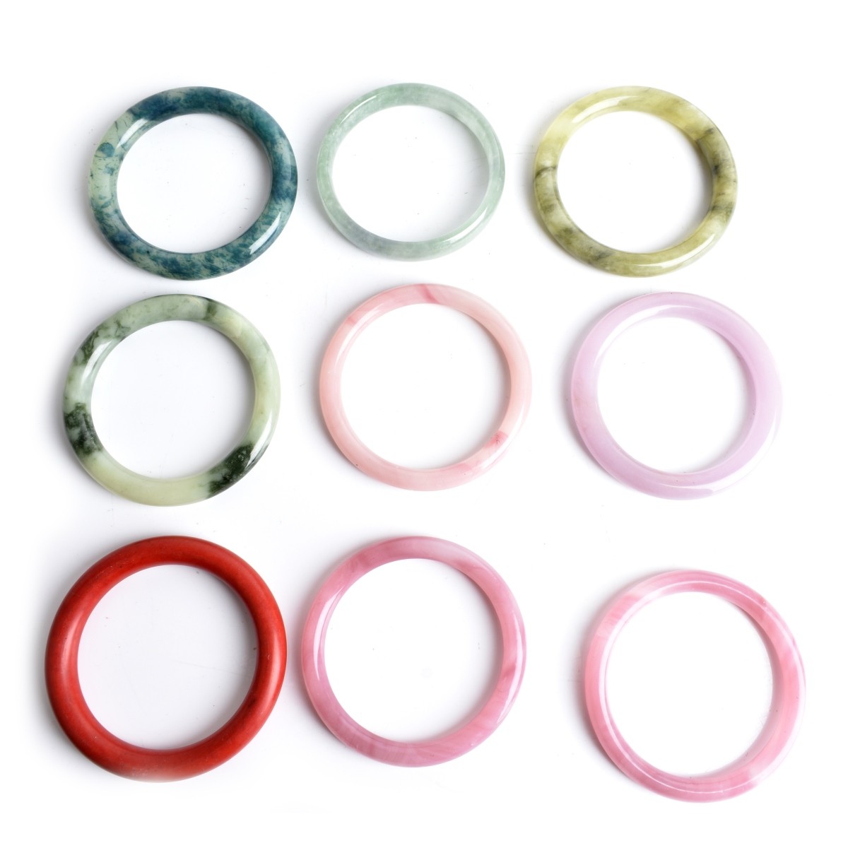 Hardstone / Glass Bangle Bracelets