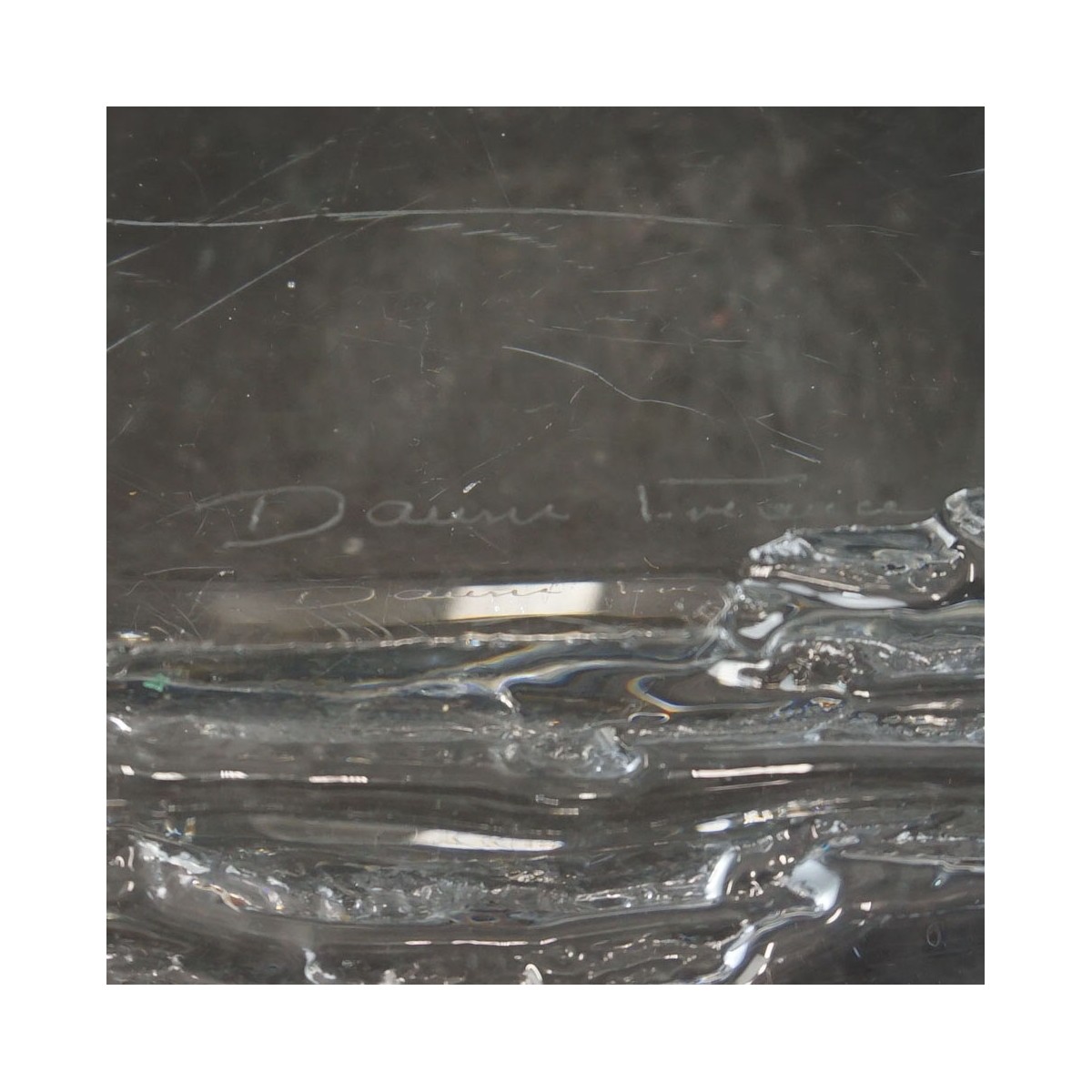 Daum France Crystal Rectangular Bowl