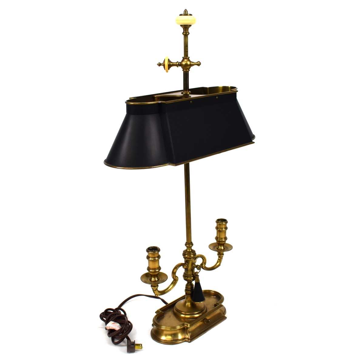 French Brass Bouillotte Lamp