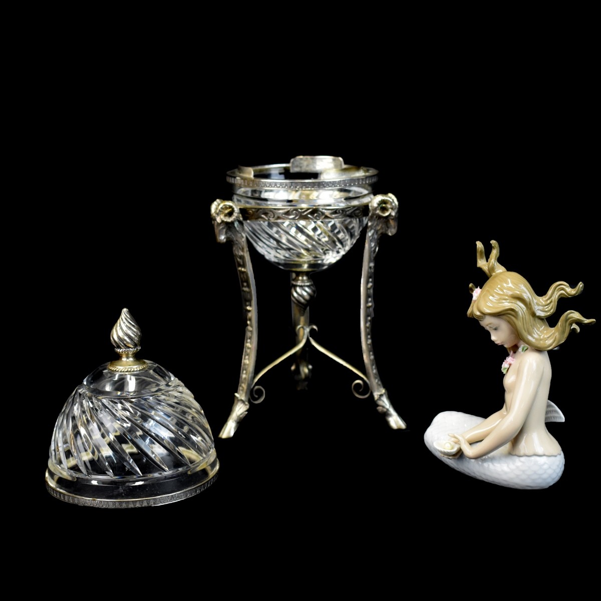 Assorted Tableware Dome Server and Lladro