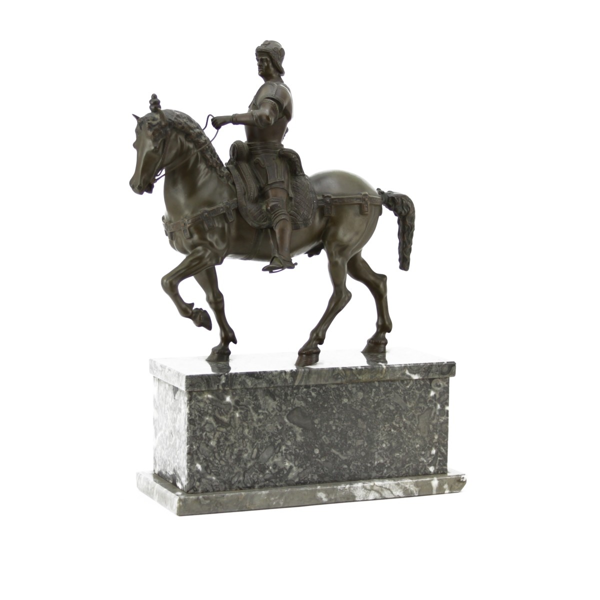 Vintage Bronze Sculpture on Marble Base