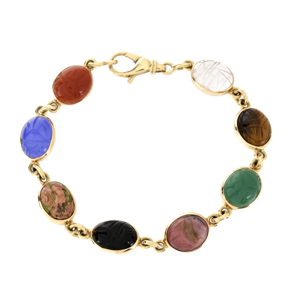 Gemstone and 14K Bracelet