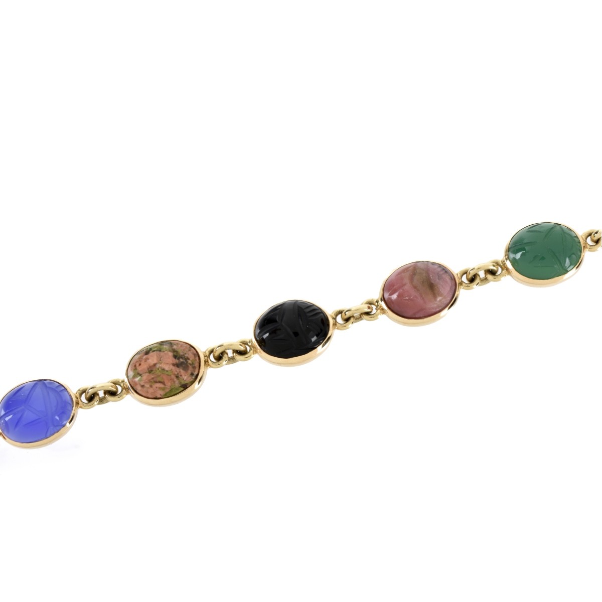 Gemstone and 14K Bracelet