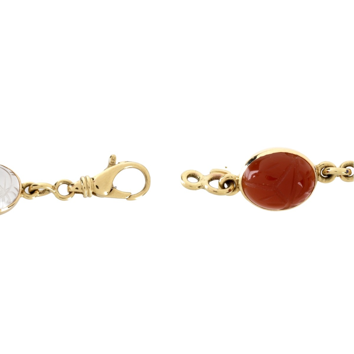 Gemstone and 14K Bracelet