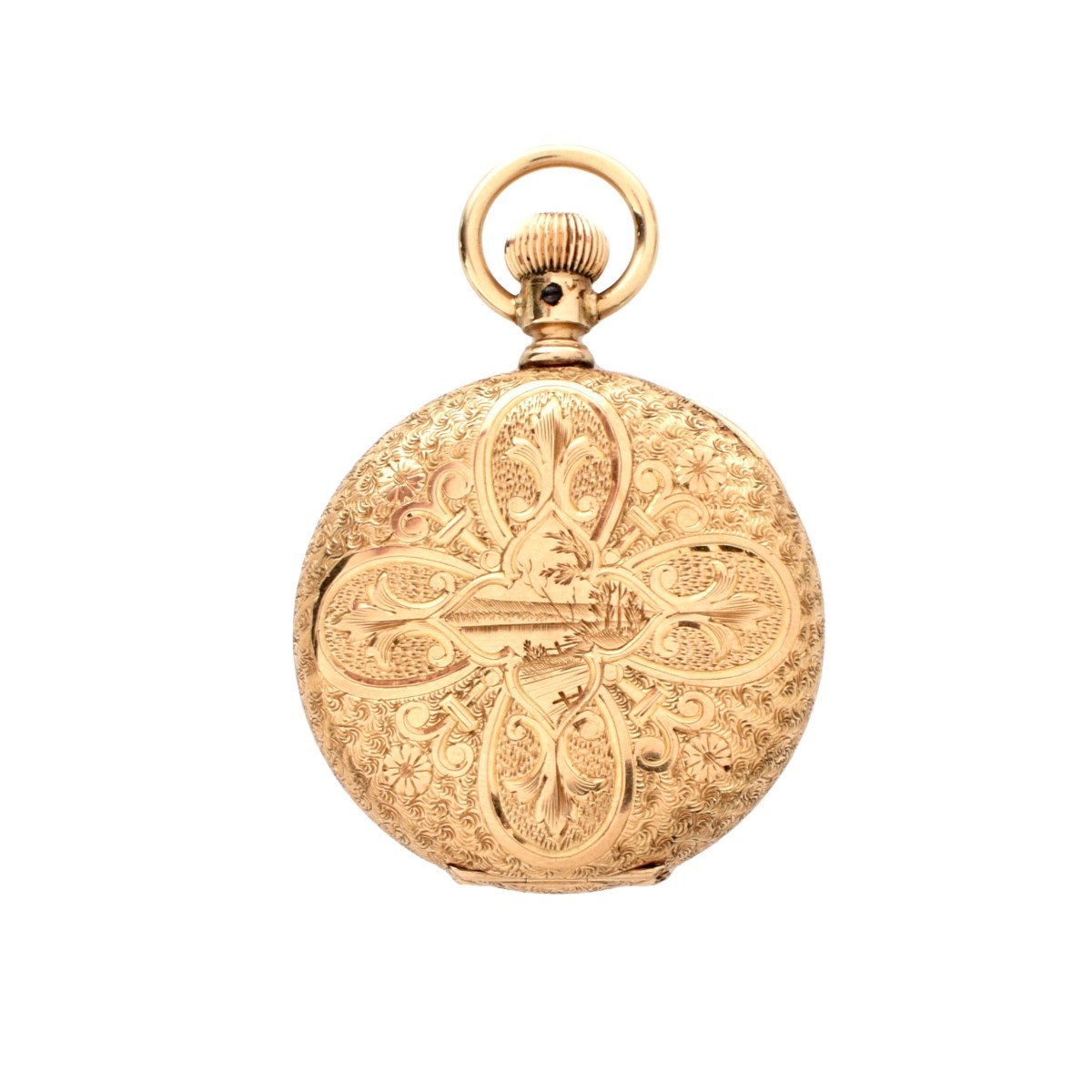 Lady Waltham 14K Pocket Watch