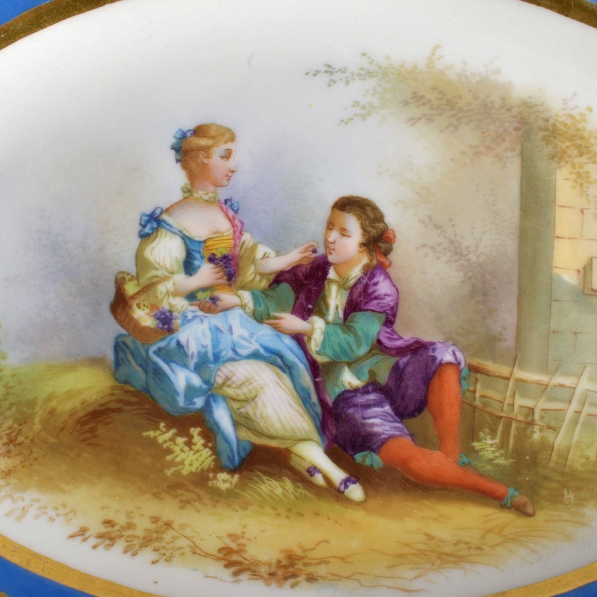 Antique Sevres Porcelain Dish